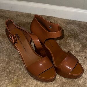 Melissa Women's Tan Platform Sandals